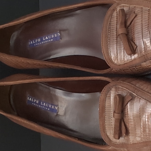 Ralph Lauren Collection Brown Heeled Shoes,Size 7. - Picture 3 of 12